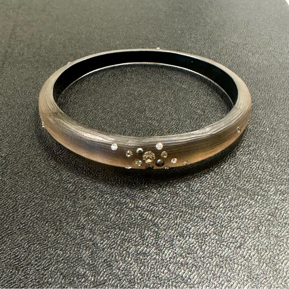 Alexis Bittar pave’ jeweled lucite bangle bracelets. - Picture 3 of 6